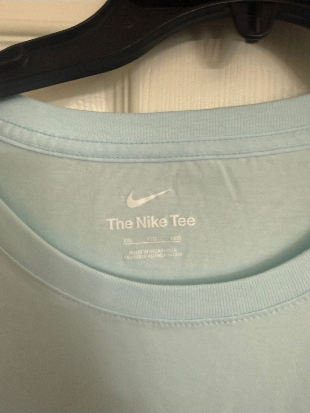 Nike Light Blue Tee with Purple Swoosh Size XXL - Picture 8 of 10
